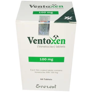 Ventoxen 100 mg Tablet (Venetoclax) Generic Venclexta Manufacturer box image Ventoxen 100 mg Tablet (Venetoclax) Generic Venclexta Box Image