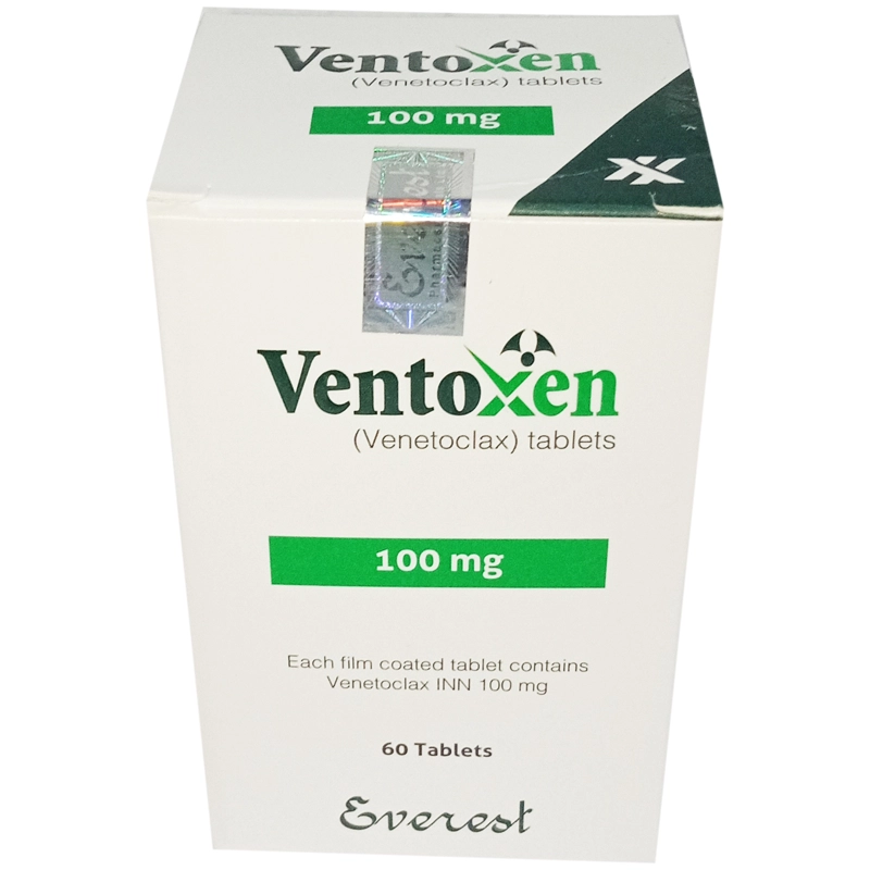 Ventoxen 100 mg Tablet (Venetoclax) Generic Venclexta Box Image