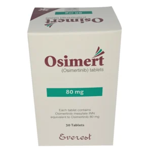 WHO GMP certified Generic osimertinib (osimert 80 mg) medicine box image