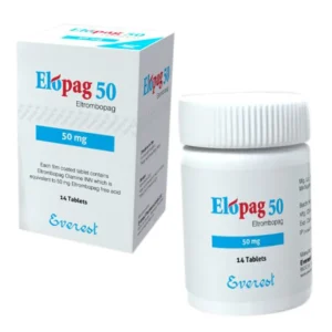 Elopag 50 mg (Eltrombopag) box imag Elopag 50 mg Tablet (Eltrombopag)
