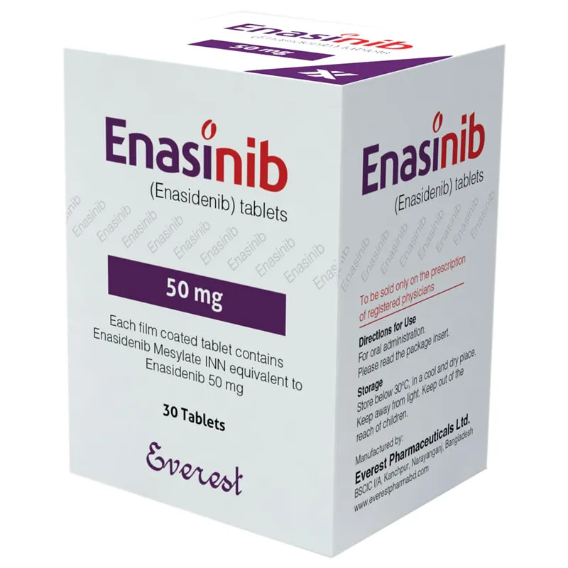 Enasidenib ( Enasinib 50 mg ) Evarest Pharmaceutical Enasinib 50 mg Tablet (Enasidenib)