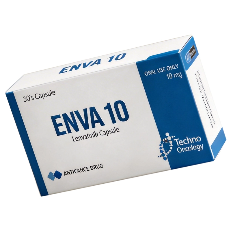 Enva 10 mg (Lenvatinib) Capsule Enva 10 mg (Lenvatinib) box image by techno drug ltd