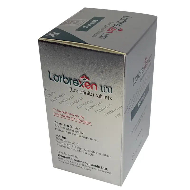Lorbrexen Lorlatinib 100 mg Tablet Box Image