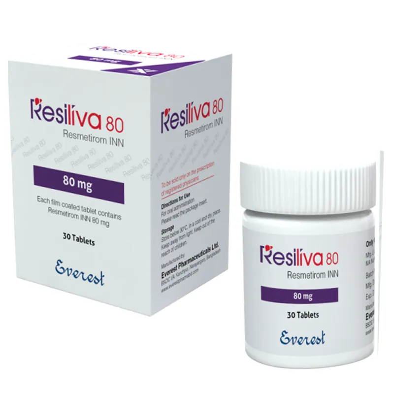 Resmetirom (Resiliva 80 mg) Tablet Resmetirom 80 mg Resiliva box image