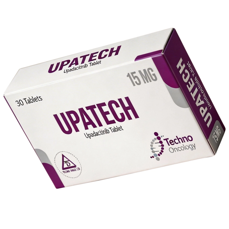 Upatech 15 mg (Upadacitinib) Tablets upatech 15 mg (upadacitinib) package image by techno drugs ltd