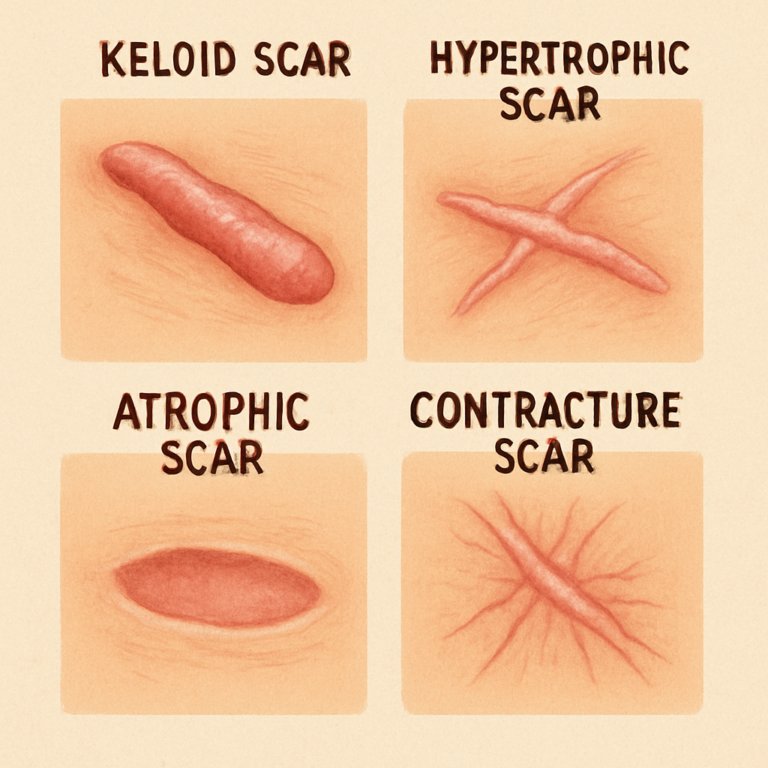 Types of Eczema scar in human body