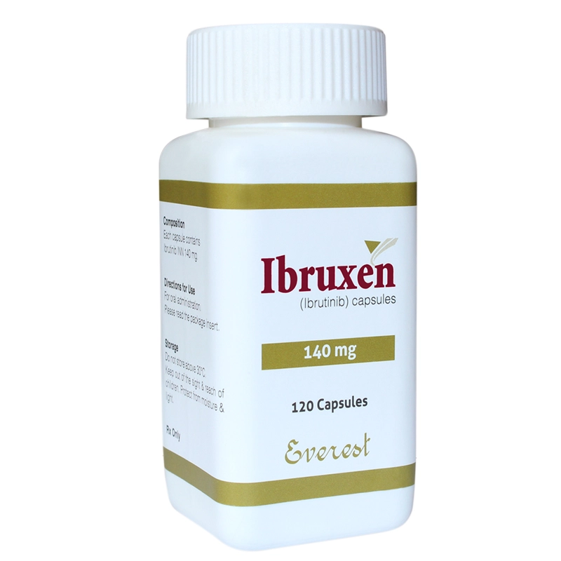 Ibruxen 140 mg capsules bottle