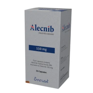 Alecnib 150 mg capsules box by Everest Pharmaceuticals