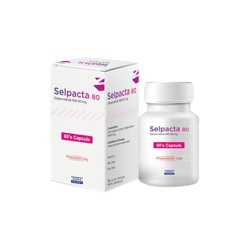 Selpacta 80 mg (generic selpercatinib) manufactured by Ziska Pharmaceuticals