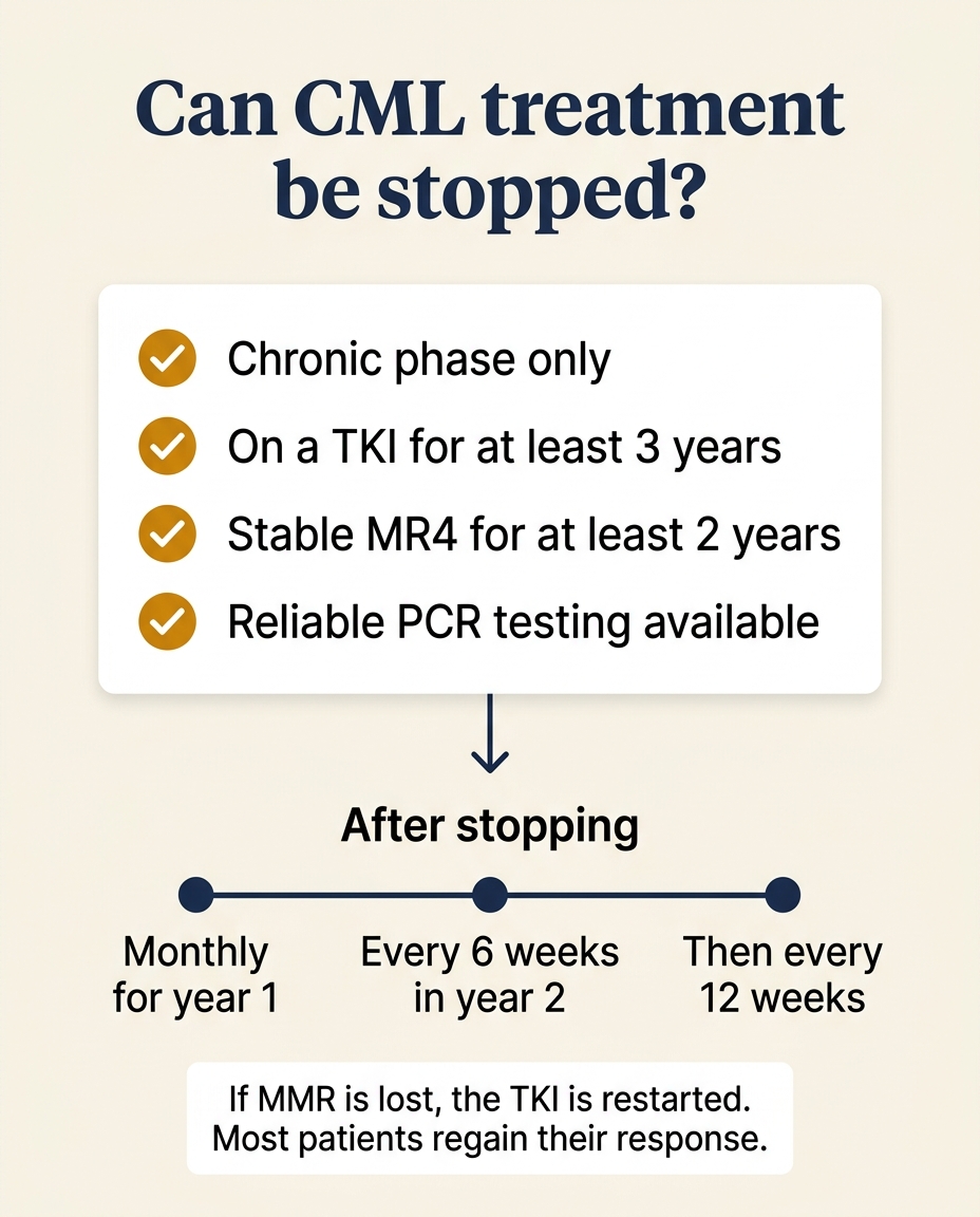 Can CML treatment be stopped