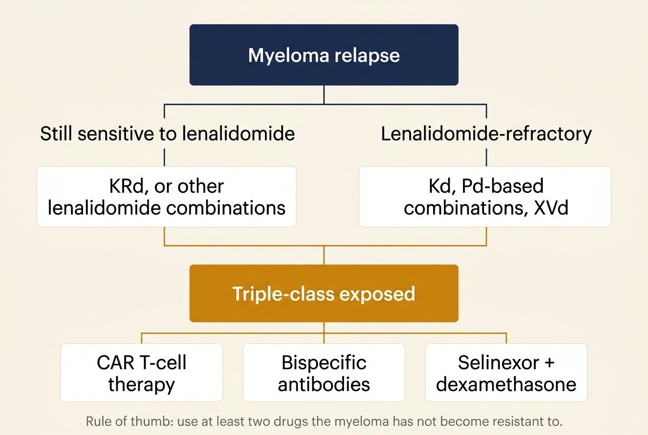 myeloma relapse treatment options
